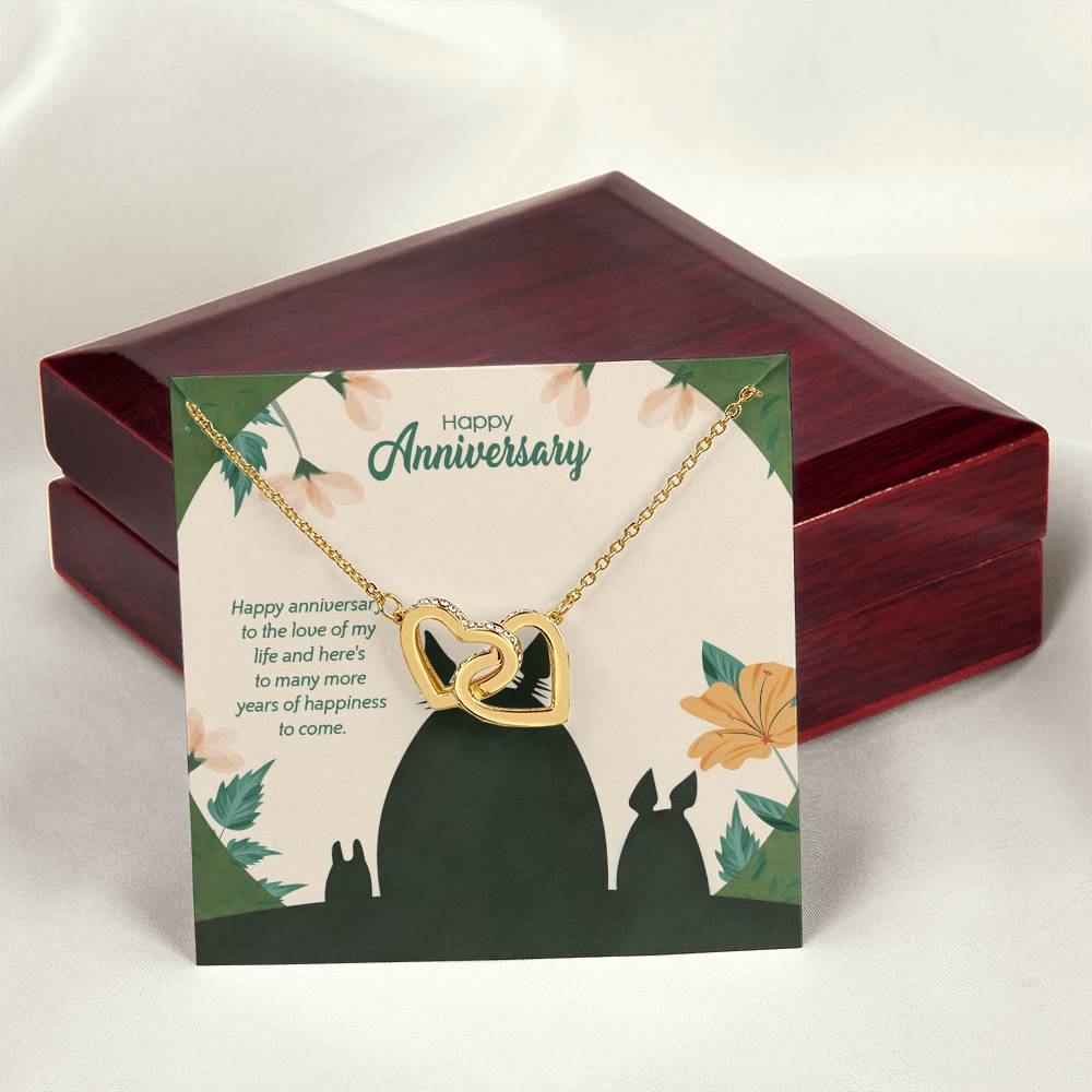 Totoro Anniversary Edition Many More Years Of Happiness For Us! - Interlocking Hearts Necklace
