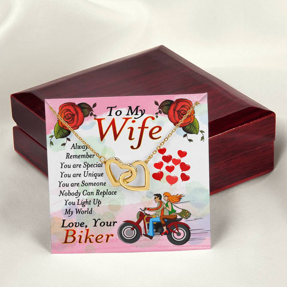 Biker'S Wife - Interlocking Heart Necklace Interlocking Hearts Necklace