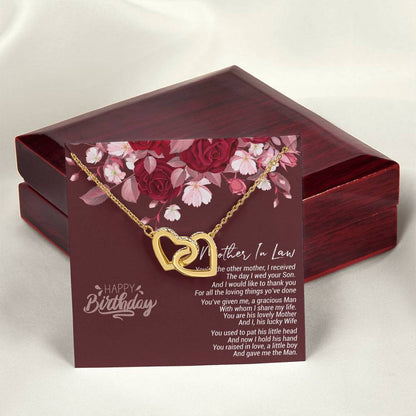 Birthday Gift For Mother In Law 2021 Birthday Celebration Ideas For Mother-In-Law Gift For Mother-In-Law Usa Gifts For Mother-In-Law Birthday Mother In Law Gifts Uk Interlocking Hearts Necklace