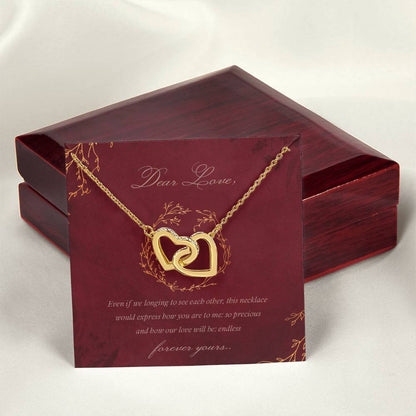 Coupledhearts Luxury Necklace Interlocking Hearts Necklace