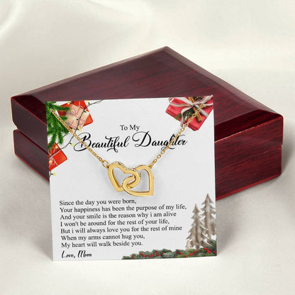 Your Happiness Has Been The Purpose Of My Life - Interlocking Heart Necklace Interlocking Hearts Necklace