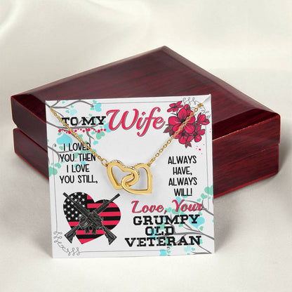 Veteran'S Wife - Interlocking Heart Necklace Interlocking Hearts Necklace