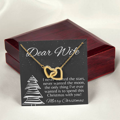 Wife Christmas Gift Christmas Gift For Wife Gift For Wife Birthday Wife Birthday Gift Wife Gift From Husband Wife Necklace Gift Interlocking Hearts Necklace