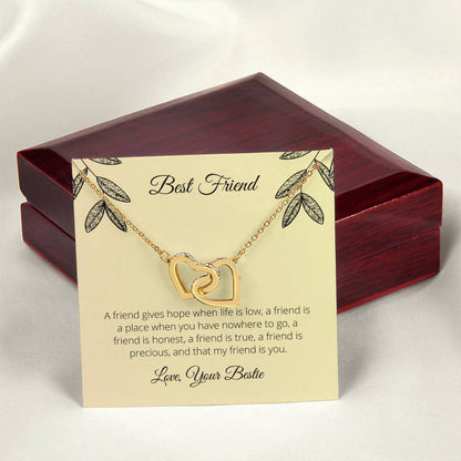 Best Friend - Interlocking Hearts Necklace