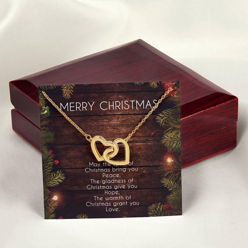 Everlasting Love Necklace Gift For Girlfriend Anniversary Gift For Wife Christmas Girlfriend Necklace Gf Gift From Boyfriend Interlocking Hearts Necklace