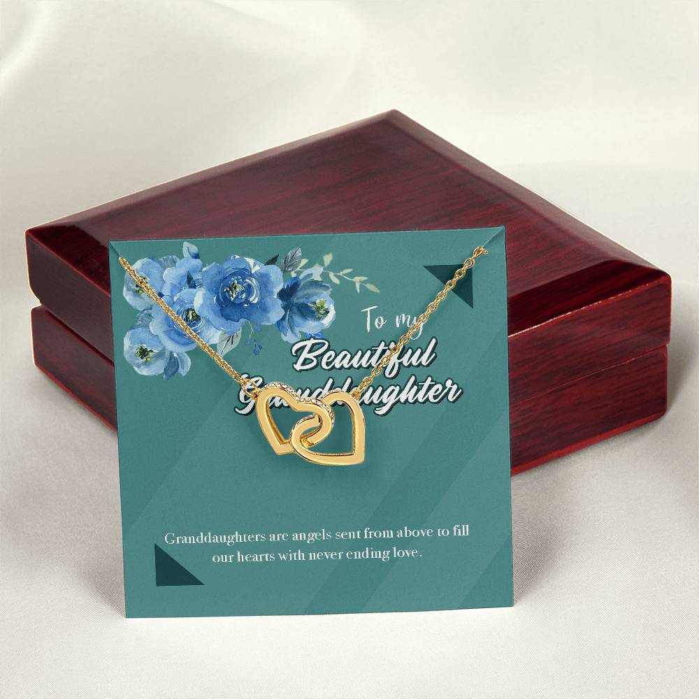 Beautiful Goddaughter Interlocking Hearts Necklace