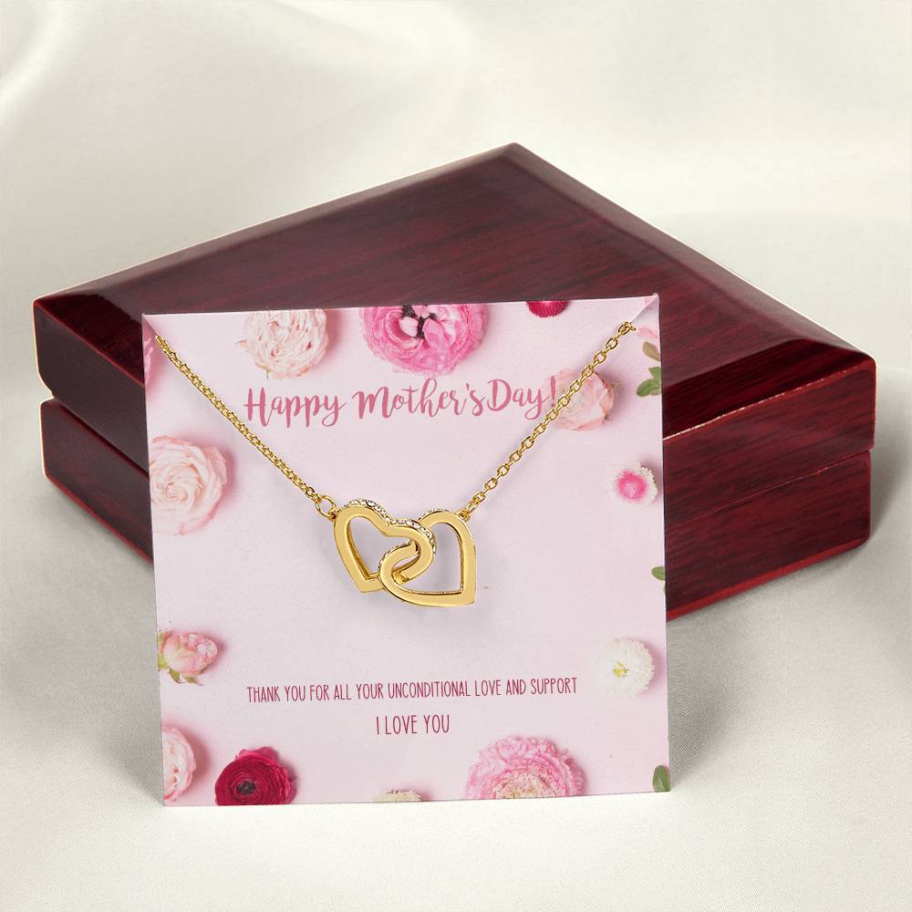 Best Mother'S Day Gift Ever! Interlocking Hearts Necklace For Mom