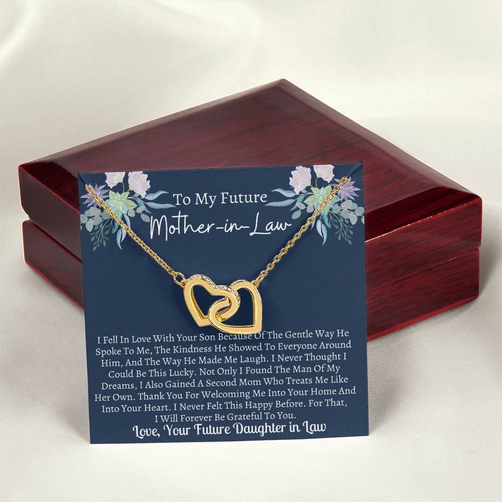 Future Mother In Law Interlocking Hearts Necklace