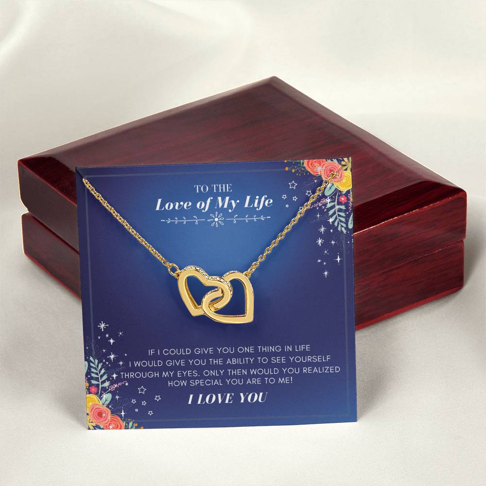 You And Me Forever Interlocking Hearts Necklace