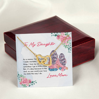Daughter'S Gift - No One Could Ever Love My Child The Way I Do - The Interlocking Heart Necklace Interlocking Hearts Necklace