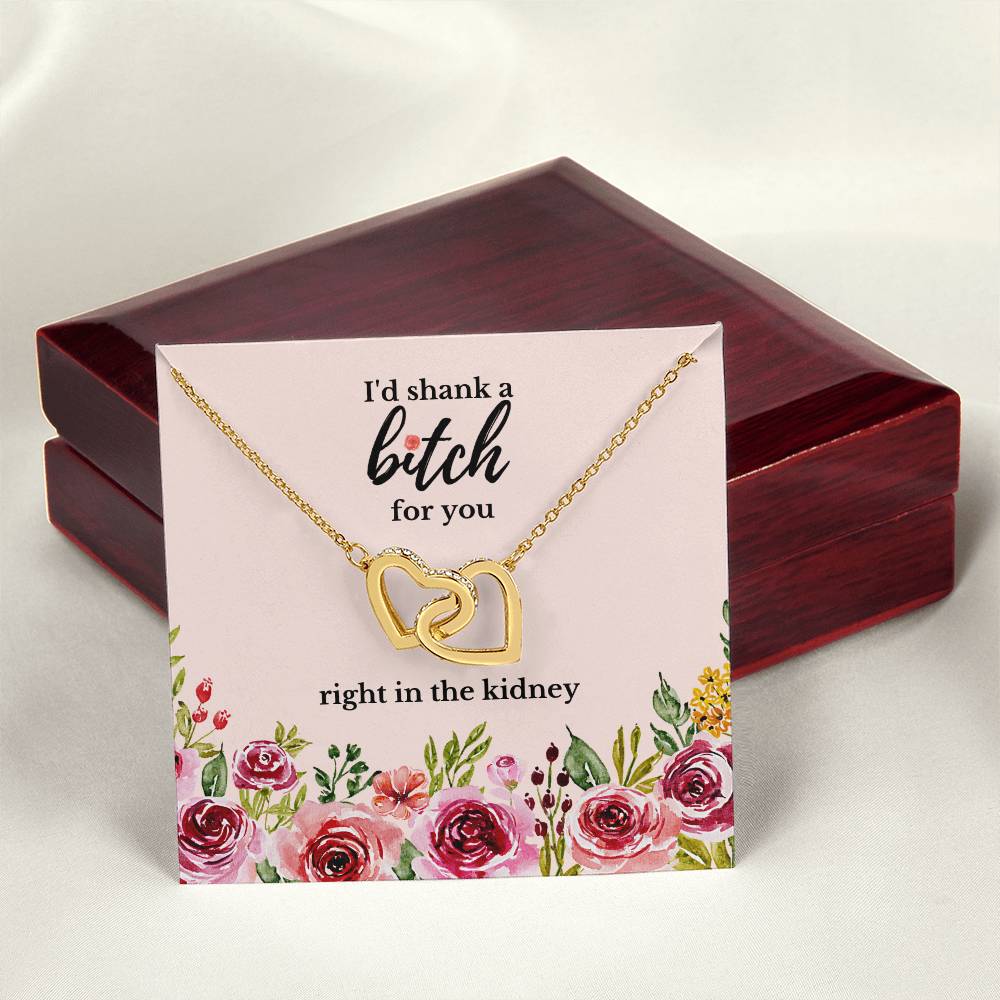 Best Friend Gift Sister Birthday Gift Funny Gift For Friend Birthday Gift For Best Friend Sister Gift Interlocking Hearts Necklace