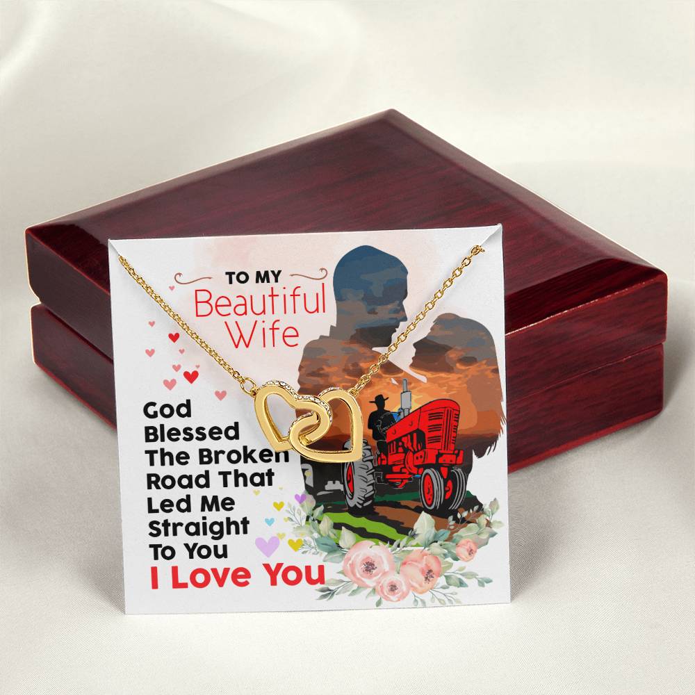 Farmer'S Wife - Interlocking Heart Necklace Interlocking Hearts Necklace