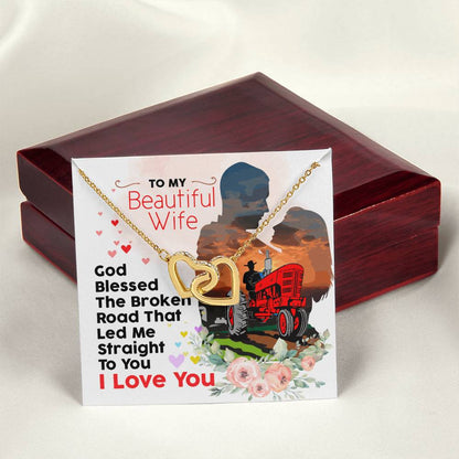 Farmer'S Wife - Interlocking Heart Necklace Interlocking Hearts Necklace