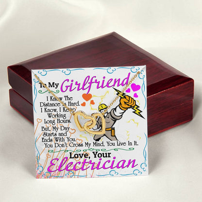 Electrician'S Girlfriend - Interlocking Heart Necklace Interlocking Hearts Necklace