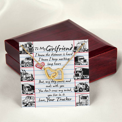 Trucker'S Girlfriend - Interlocking Heart Necklace Interlocking Hearts Necklace