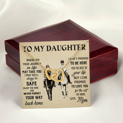 Gift For Daughter - Interlocking Hearts Necklace