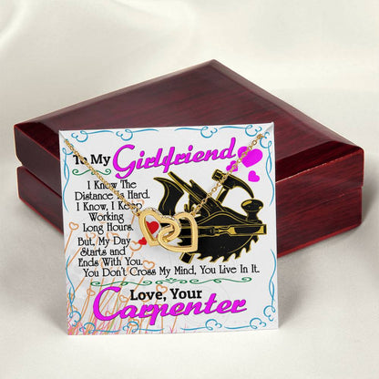 Carpenter'S Girlfriend - Interlocking Heart Necklace Interlocking Hearts Necklace