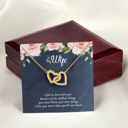 A Million Things Interlocking Heart Necklace Interlocking Hearts Necklace