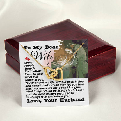 Welder'S Wife - Interlocking Heart Necklace Interlocking Hearts Necklace