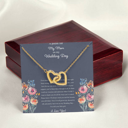 A Poem For My Mom Interlocking Hearts Necklace