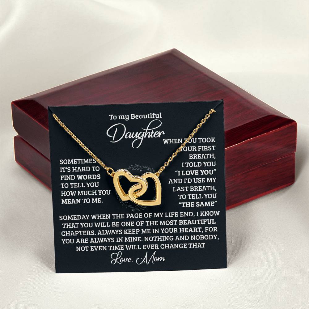 Your First Breath Interlocking Hearts Necklace