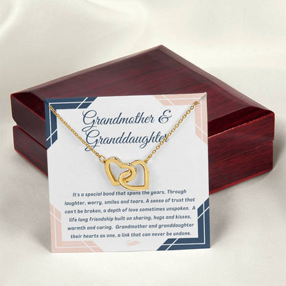 17. Grandmother And Granddaughter Interlocking Hearts Necklace
