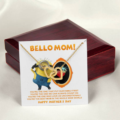 Bello Mom! - Happy Mother'S Day - Tmm17 Interlocking Hearts Necklace