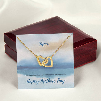 You Hold A Special Place - Mother'S Day Two Hearts Necklace Interlocking Hearts Necklace