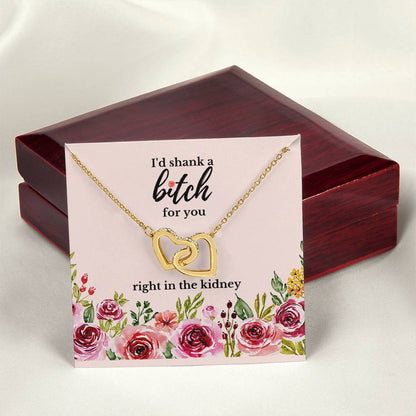 Best Friend Gift Sister Birthday Gift Funny Gift For Friend Birthday Gift For Best Friend Sister Gift Interlocking Hearts Necklace