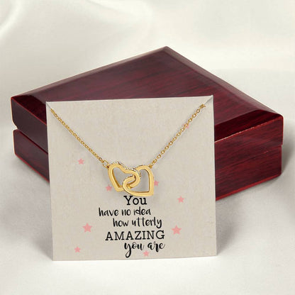 You Have No Idea Soul Sister Interlocking Heart Necklace Best Friend Gift Bff Gift Interlocking Hearts Necklace