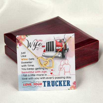 Trucker'S Wife - Interlocking Heart Necklace Interlocking Hearts Necklace