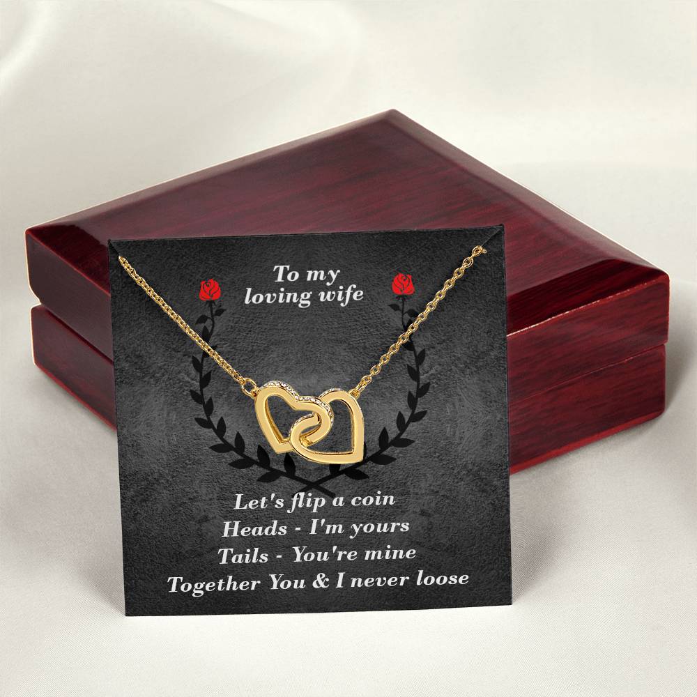 You & I Interlocked Hearts Necklace. Interlocking Hearts Necklace