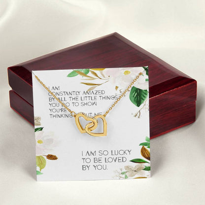 Anniversary Gift For Wife Gifts For Wedding Anniversary Interlocking Hearts Necklace