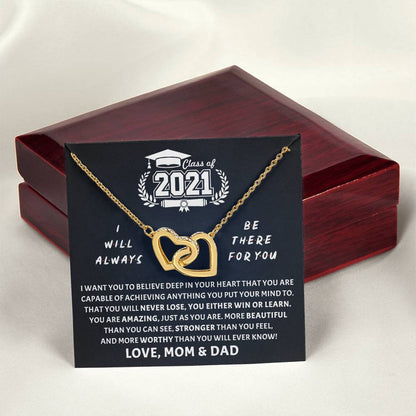 Be There For You Interlocking Hearts Necklace