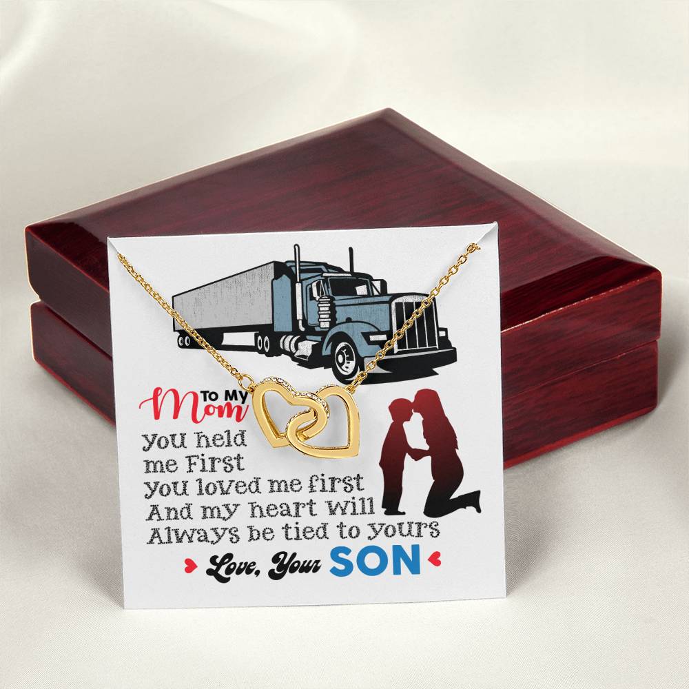 Trucker'S Mom - Interlocking Heart Necklace Interlocking Hearts Necklace