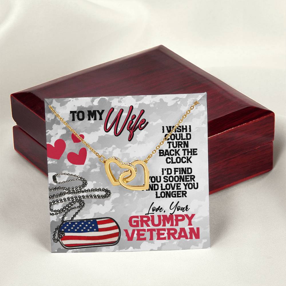 Veteran'S Wife - Interlocking Heart Necklace Interlocking Hearts Necklace