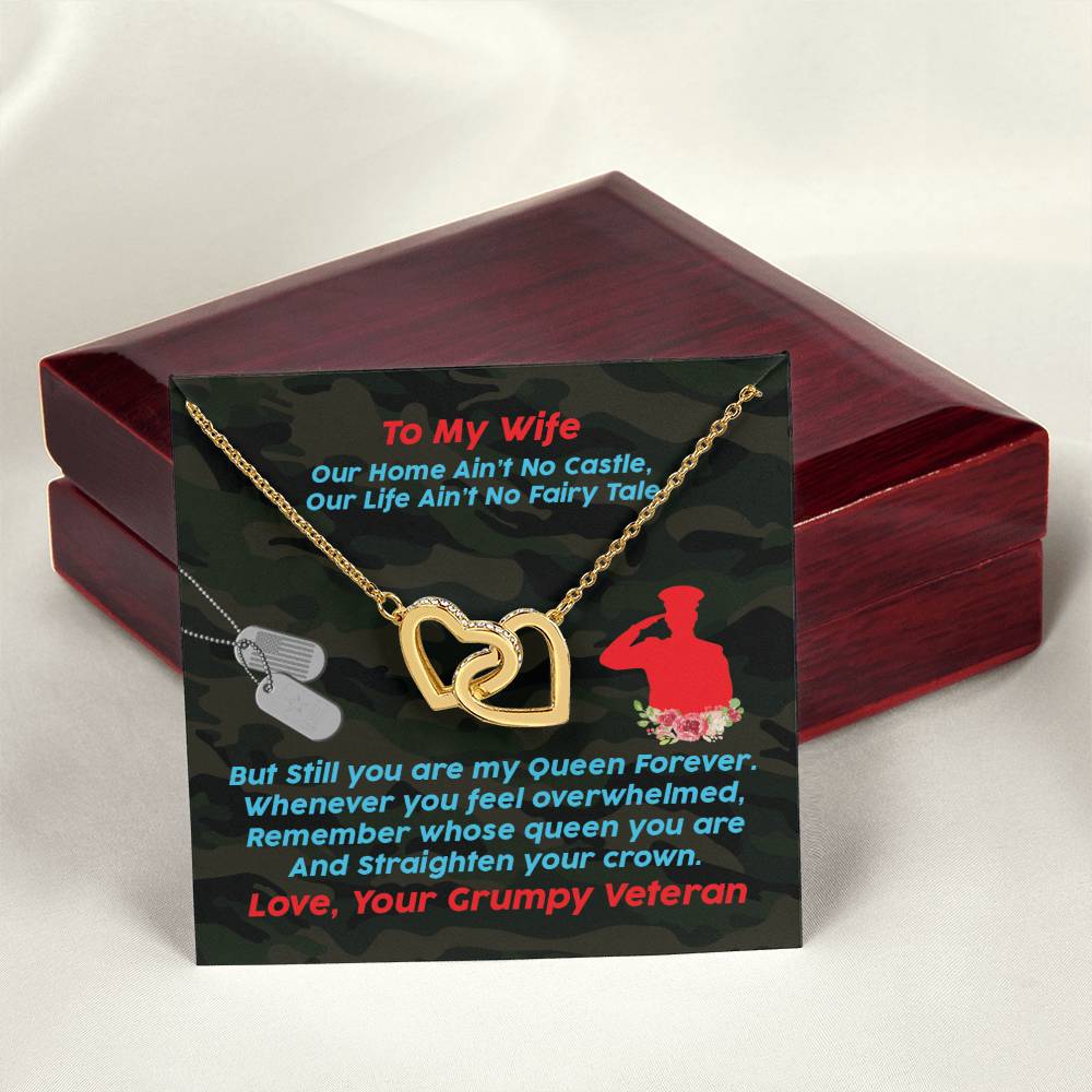 Veteran'S Wife - Interlocking Heart Necklace Interlocking Hearts Necklace