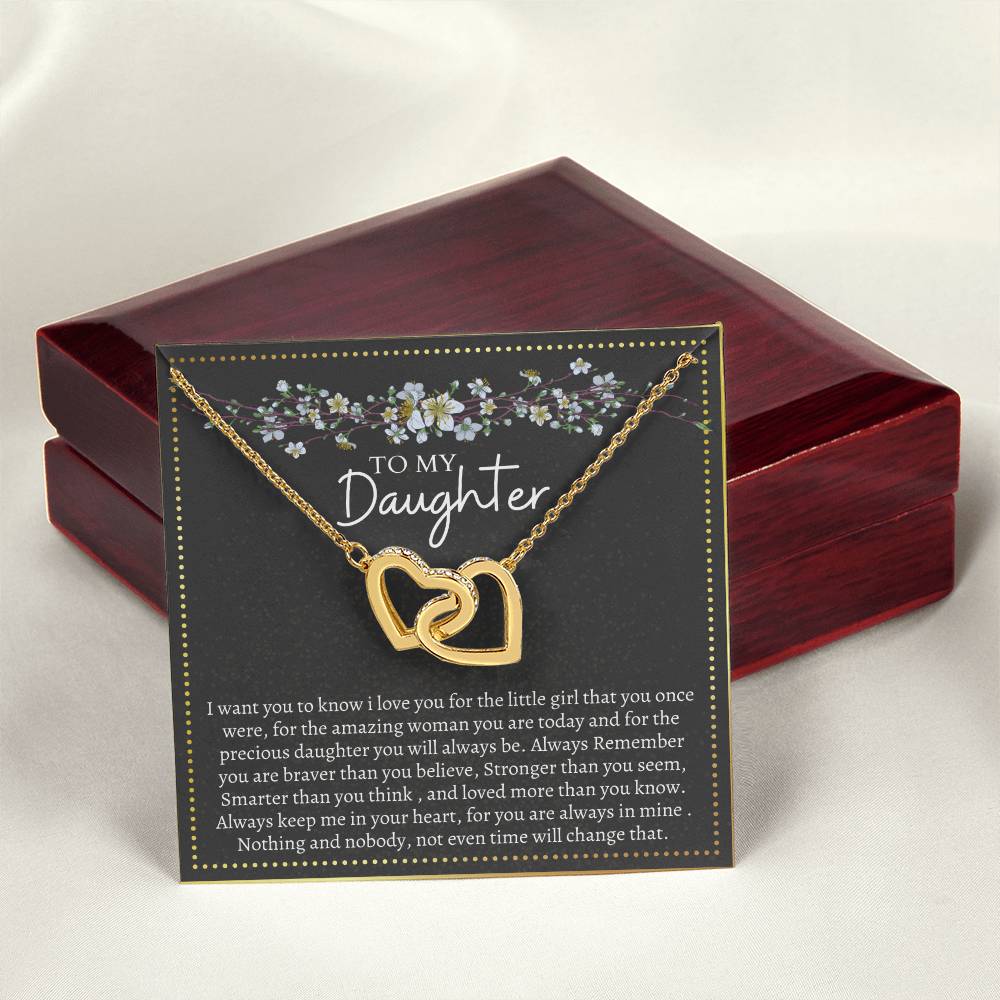 Gift For Daughter Interlocking Interlocking Hearts Necklace