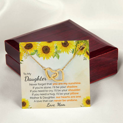 You Are My Sunshine Interlocking Hearts Interlocking Hearts Necklace