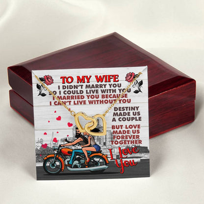 Biker'S Wife - Interlocking Heart Necklace Interlocking Hearts Necklace