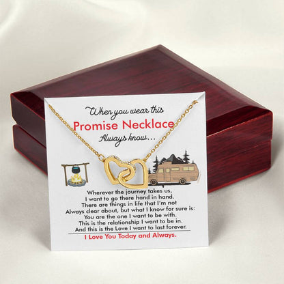 Camping Girl - Interlocking Heart Necklace Interlocking Hearts Necklace