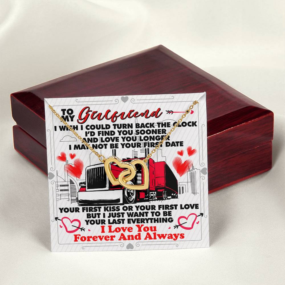 Trucker'S Girlfriend - Interlocking Heart Necklace Interlocking Hearts Necklace