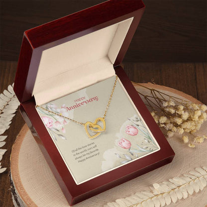 Anniversary Edition Our Story Is Always My Favorite - Interlocking Hearts Necklace