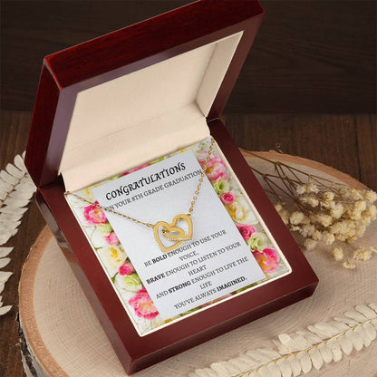 8Th Grade Graduation Interlocking Necklace Interlocking Hearts Necklace