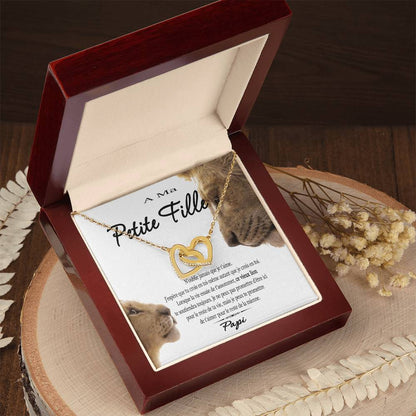 A Ma Petite Fille - Ce Vieux Lion Te Soutiendra Toujours - Achetez Aujourd'Hui Et Économisez 20% Interlocking Hearts Necklace