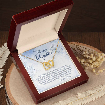 A Mother'S Most Priceless Gift - Necklace With Message Card Interlocking Hearts Necklace