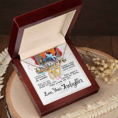 Firefighter'S Future Wife - Interlocking Heart Necklace Interlocking Hearts Necklace