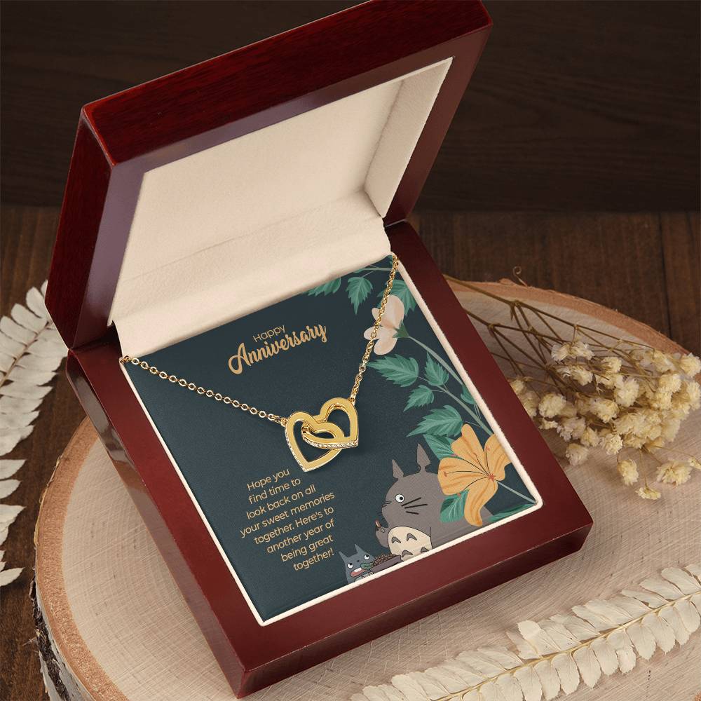 Totoro Anniversary Edition Another Year Of Great Love - Interlocking Hearts Necklace