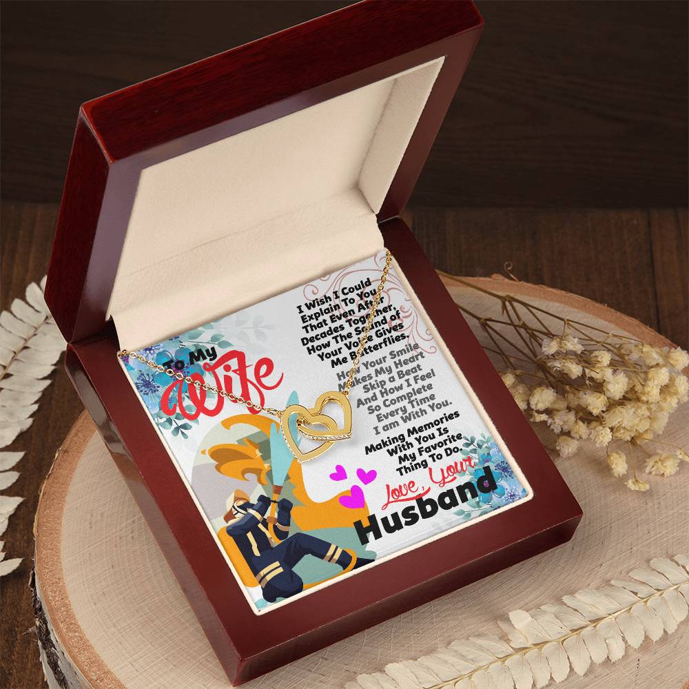 Firefighter'S Wife - Interlocking Heart Necklace Interlocking Hearts Necklace