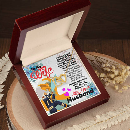 Firefighter'S Wife - Interlocking Heart Necklace Interlocking Hearts Necklace